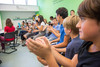 Schüler applaudieren