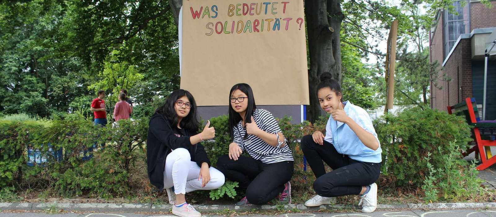 Schüler fragen nach Solidarität